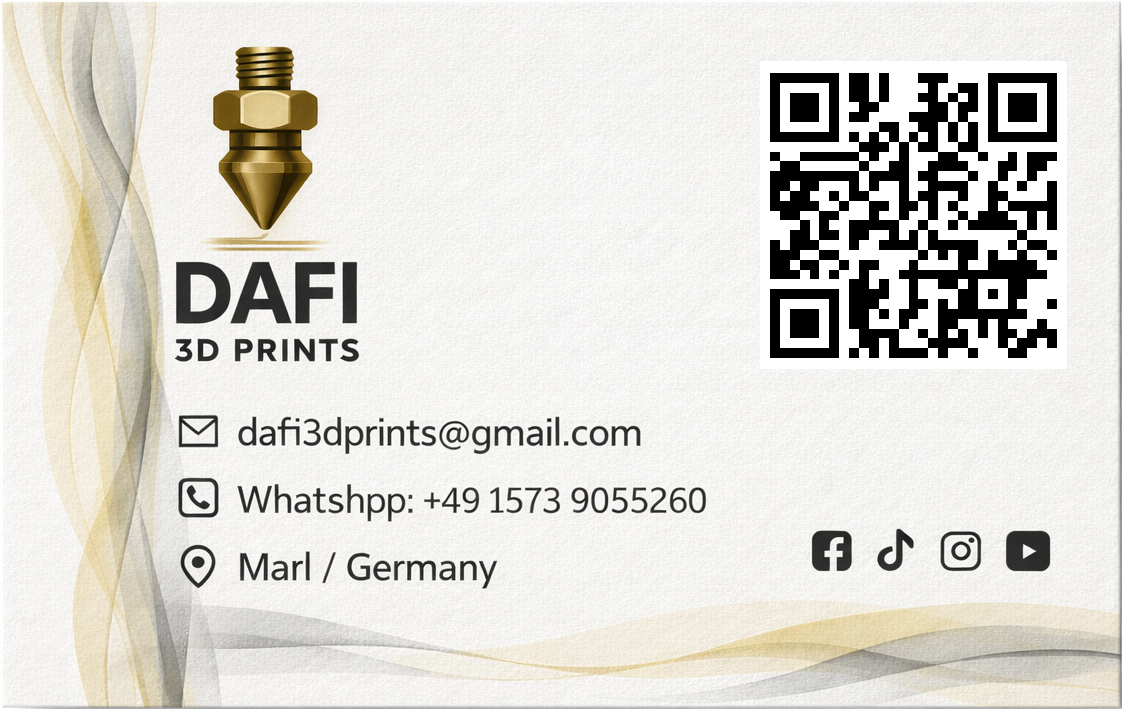 DAFI 3D PRINTS Logo